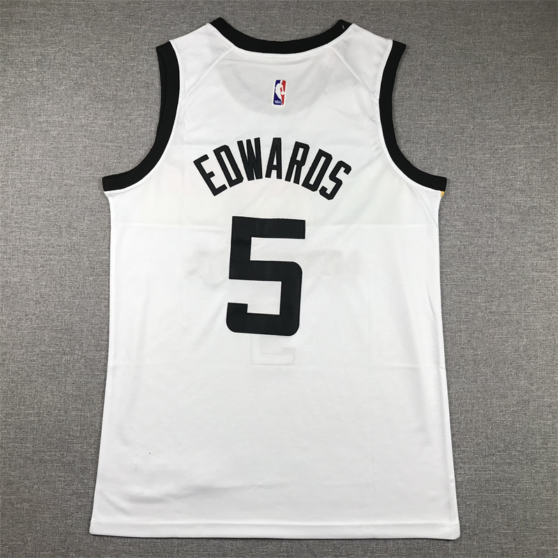 Men Minnesota Timberwolves #5 Edwards White 2024 Nike NBA Jersey style 1->minnesota timberwolves->NBA Jersey